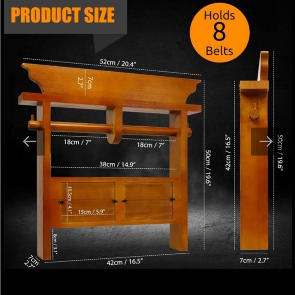 Martial Arts belt display case - Picture 2 of 6